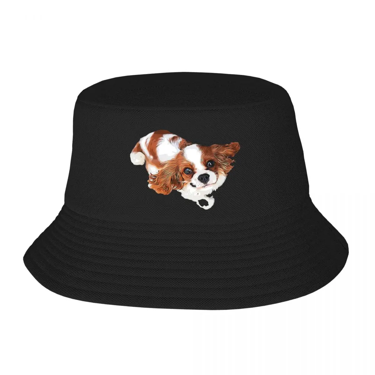 Cavalier King Charles Spaniel - Blenheim Bucket Hat Panama For Man Woman Bob Hats Cool Fisherman Hats Beach Fishing Unisex Caps