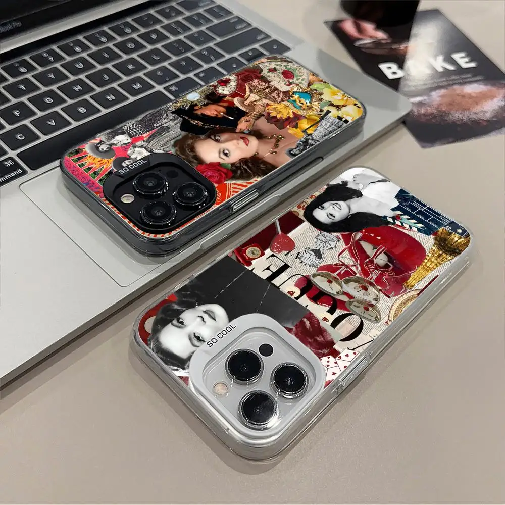 

Чехол для телефона Maria Felix для iPhone 17, 16, 15, 14, 13, 12, 11, X, XR, XS, 8, 7, Air, Pro, Max, Plus — полупрозрачный, цветной, люксовый