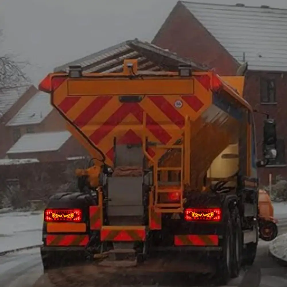 

Creative 12-24v Devil's Eye Truck Light Universal Multi-Mode Truck Taillight Safety Warning Lamps Car Decor