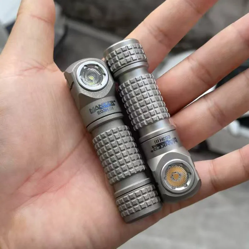 Manker E03H III 800 Lumens, Magnetic Tail,Rechargeable Portable Flashlight/Headlamp,519A-V1 4000K High CRI R9080
