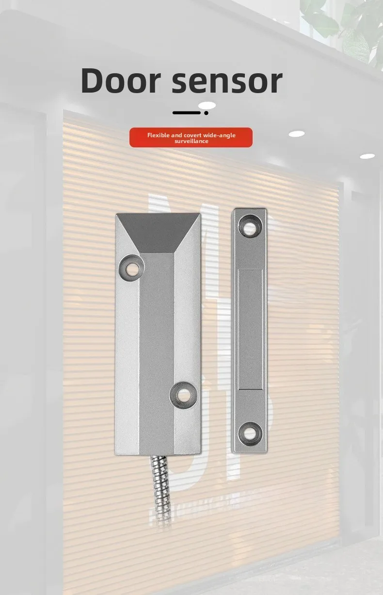 Wired Metal Roller Shutter Door Contact Sensor NC NO Magnetic Switch for Home Shop Security Alarm System 15V