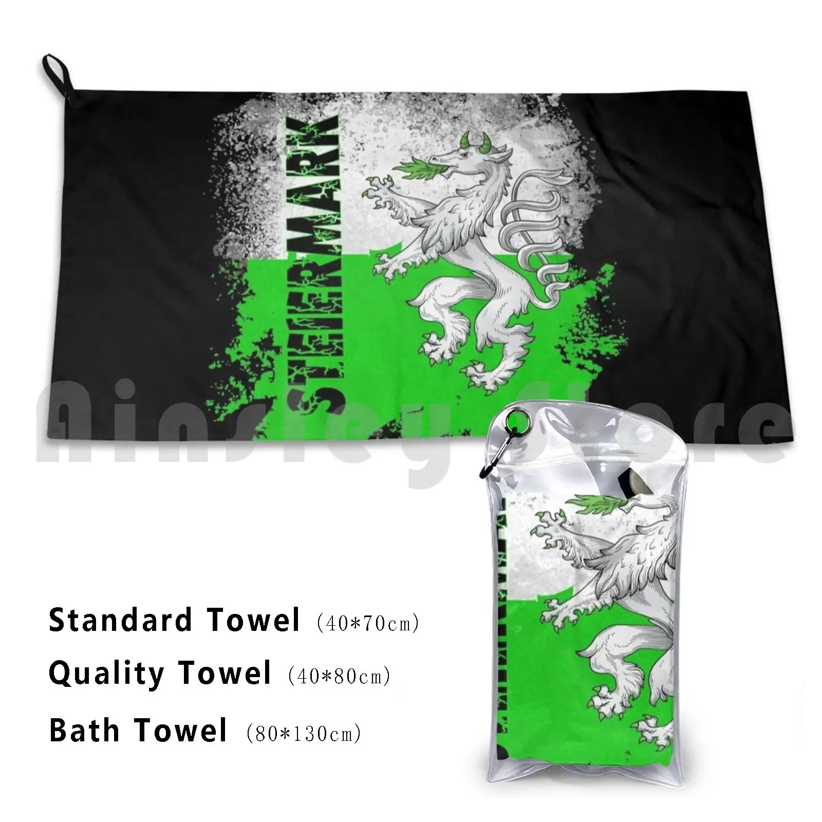 Styria Custom Towel Bath Towel Styrian Styria Graz State Austria Coat Of Arms Retro Retro Style Mothers Day