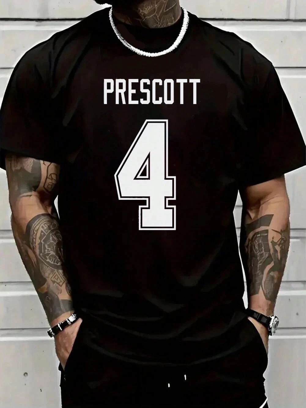 [Camiseta de fútbol americano] Camiseta clásica de fútbol americano PRESCOTT 4 _ _ Camiseta deportiva de mariscal de campo de los Dallas Cowboys, perfecta para un regalo sorpresa.