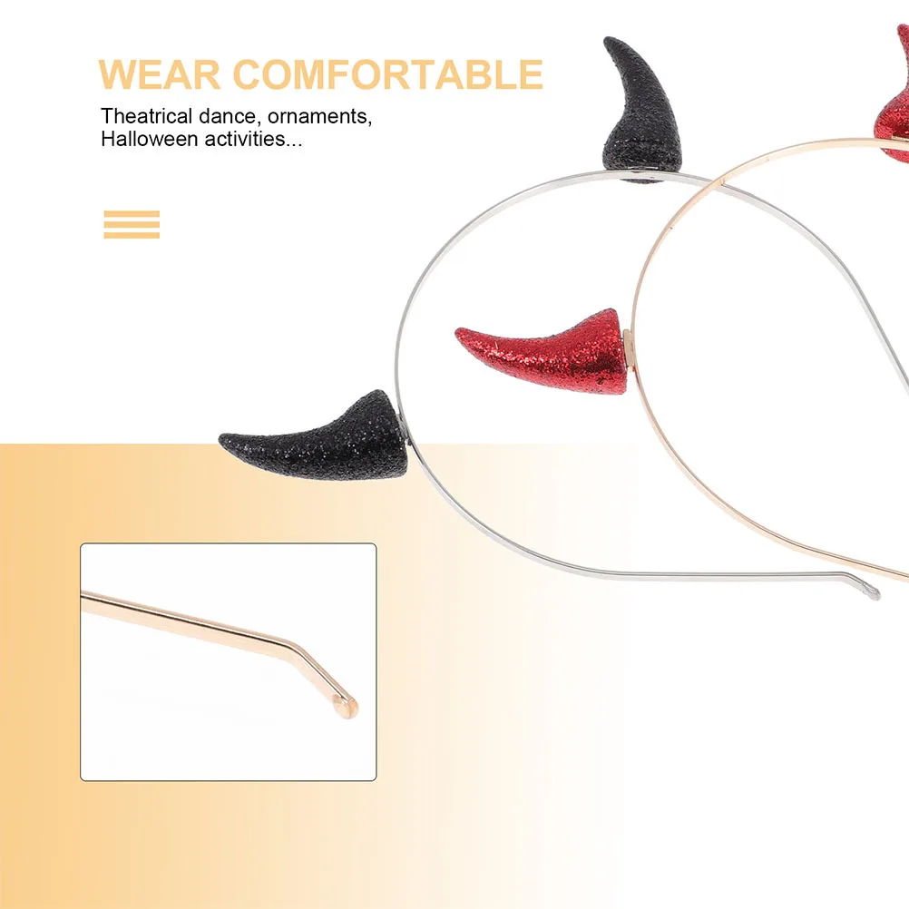 

4Pcs Halloween Hair Hoops Decorative Headbands for Cosplay Party Unique Design Eye-Catching Accessory Halloween Hair Hoops