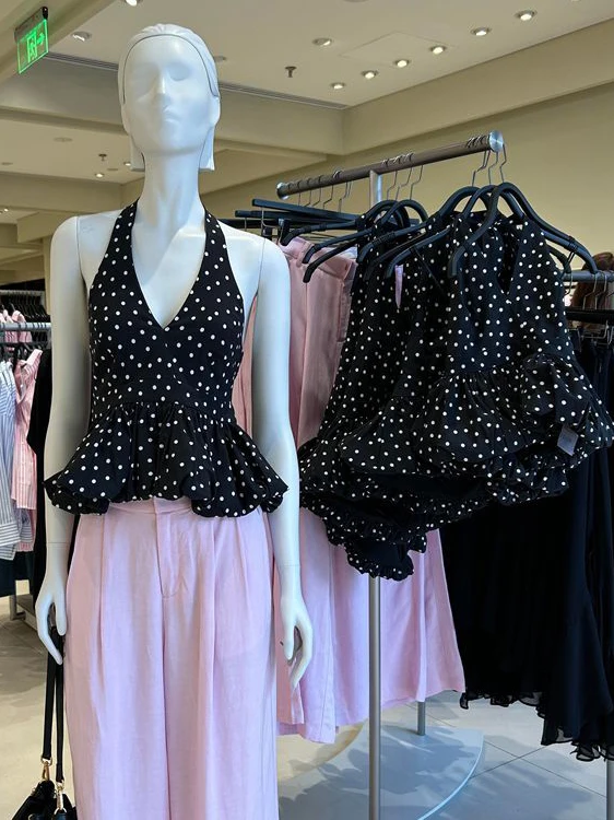 

plus Size Women's Short Sleeveless Top with Lace Hem 2300 Pounds Summer Checkered Backless Tank Top Korean Style High Waist