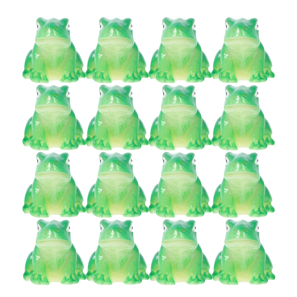 

40pcs Frog Decorative Ornaments Resin Mini Figurines Frogs Desk Aquarium Moss Landscape Flower Pot Accessories
