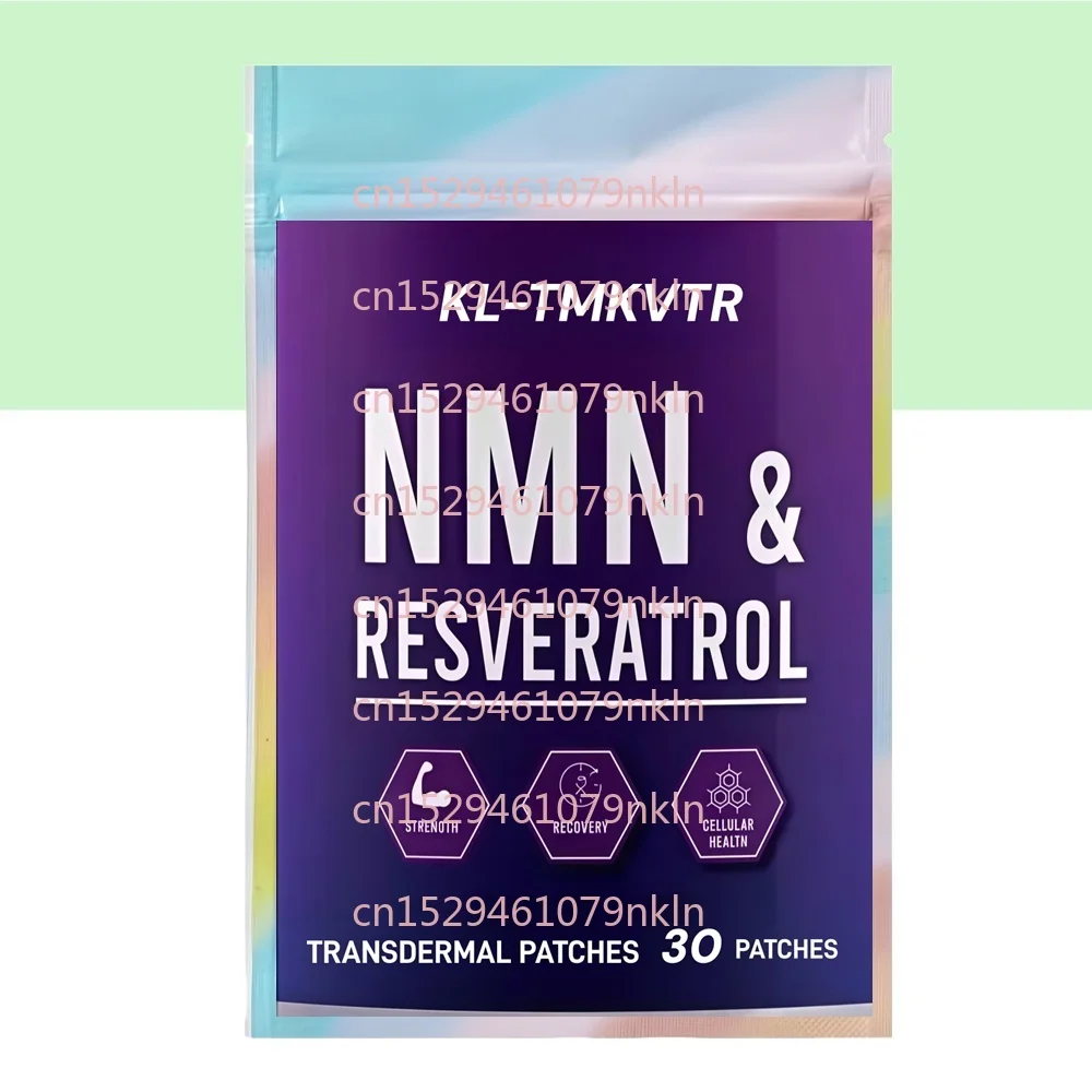 30 parches Parches transdermicos NMN con resveratrol para la salud celular, el envejecimiento saludable y la energía sostenida
