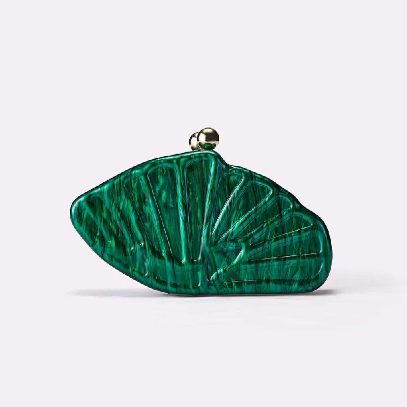 Women's Luxury Crossbody Bag Shell Fan-shaped Acrylic Fashion Wedding Evening Bag Clutch Shell Purse Clutch Shoulder Pearl Bag