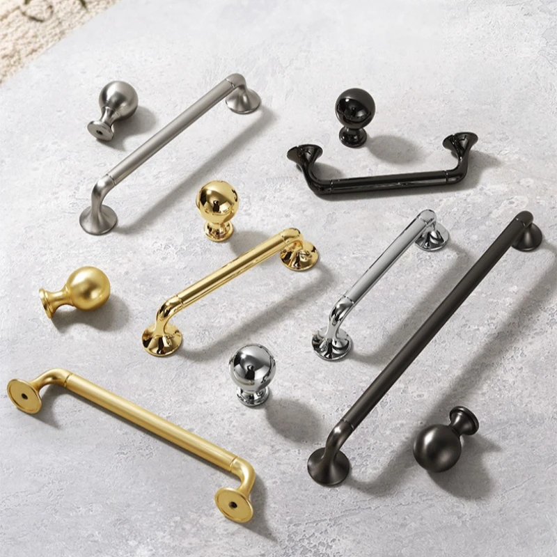 Nordic Light Luxury Gold Wardrobe Door Handle Creative Kitchen Cabinet Drawer Handle Modern Personalized Shoe Cabinet Handle