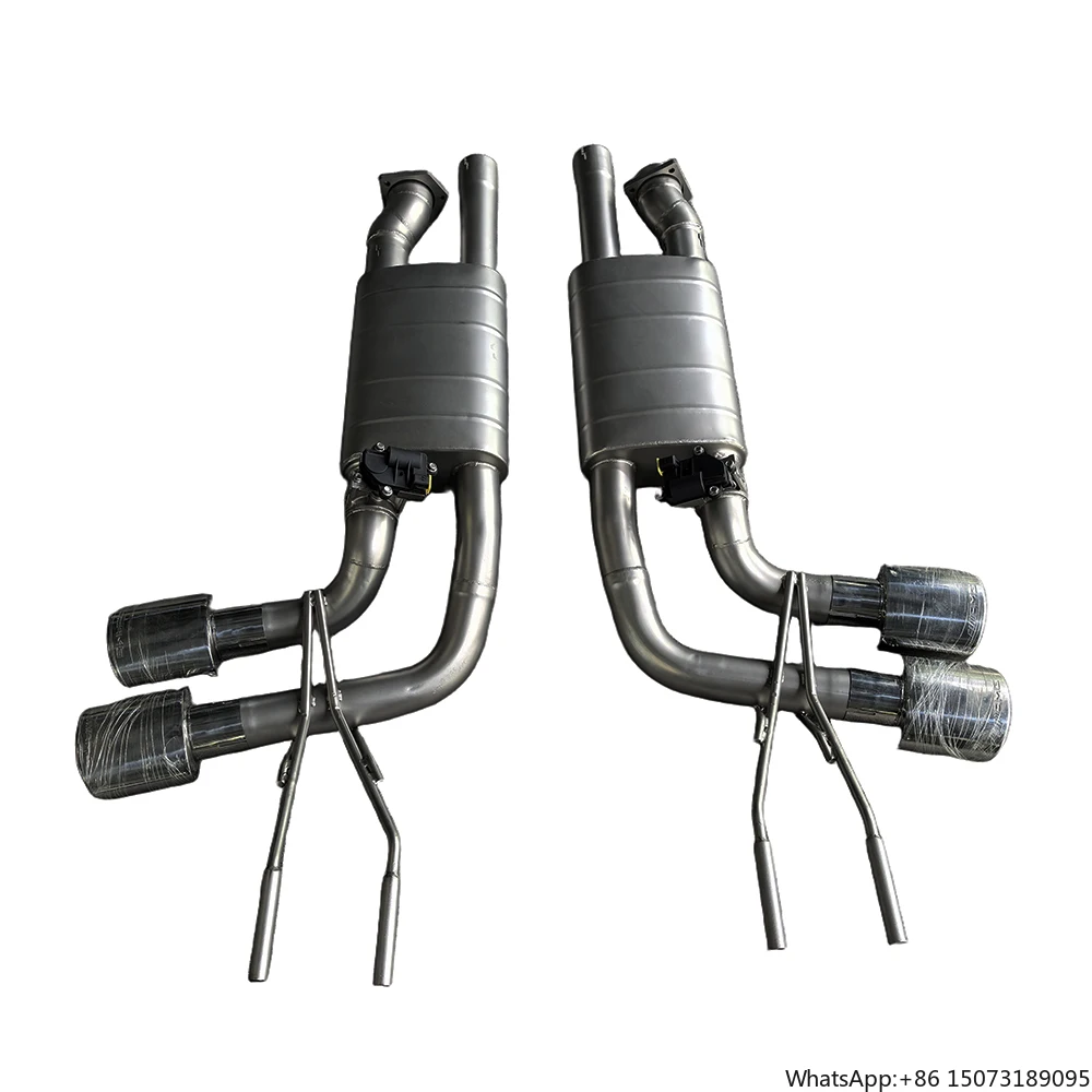 

Exhaust Catback Valved Muffler Tips Muffler Stainless Steel Exhaust Pipes for W463 G63 G500 G550 Exhaust