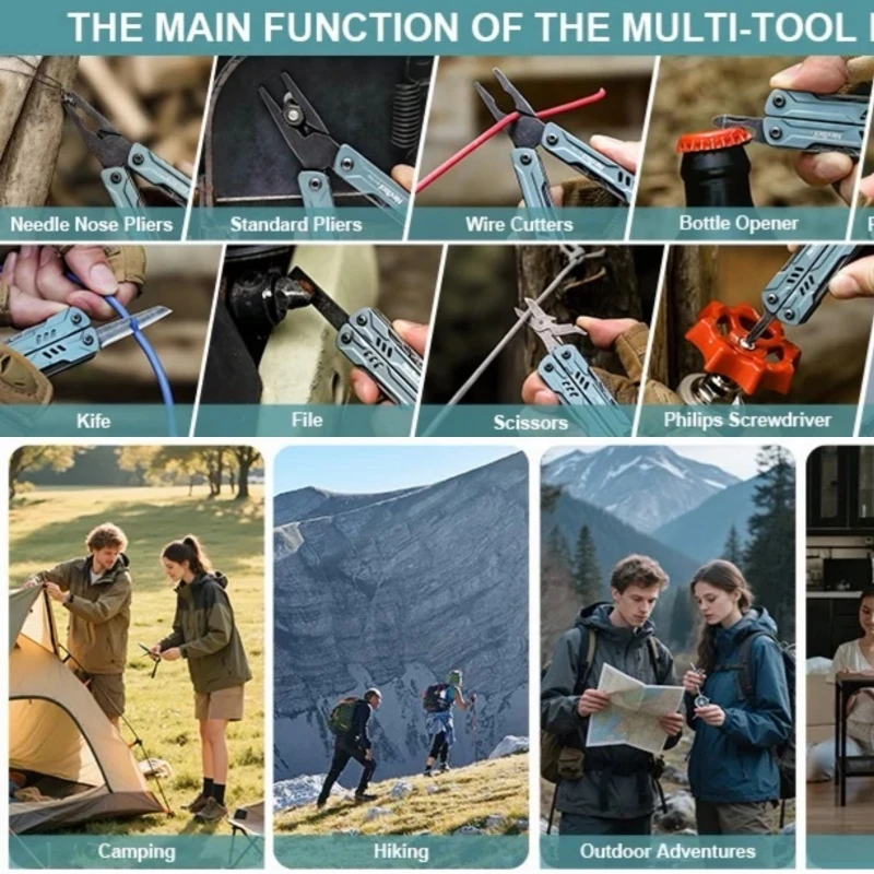 

NexTool 12-IN-1 Mini Sailor Pliers S11 Multi-Tool Folding Scissors Screwdriver Portable EDC Knife Outdoor Equipment Hand Tools