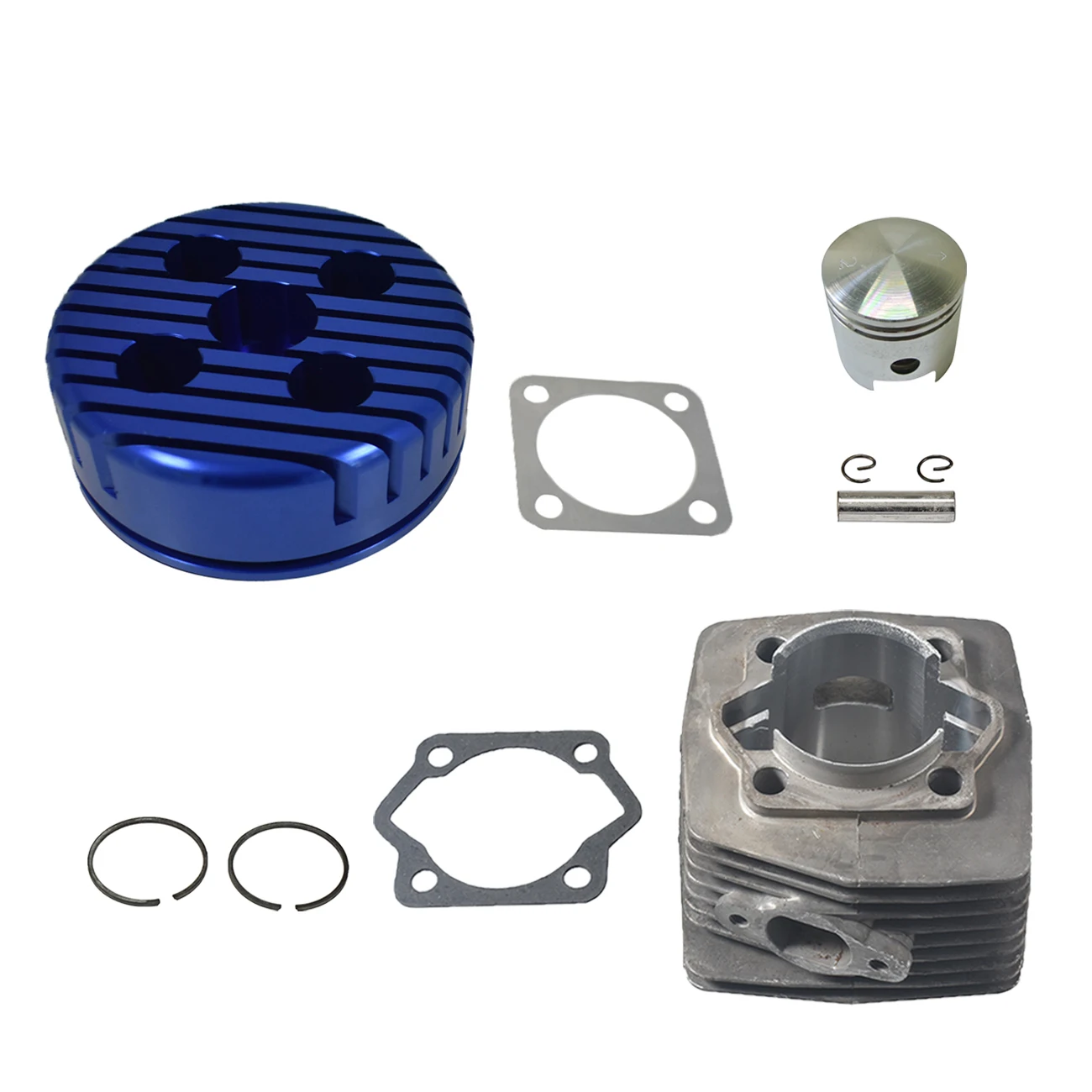 sthus Upgrade Cylinder &CNC Cylinder Head Kit For 66cc 80cc Stroke Engine Motorised Bike