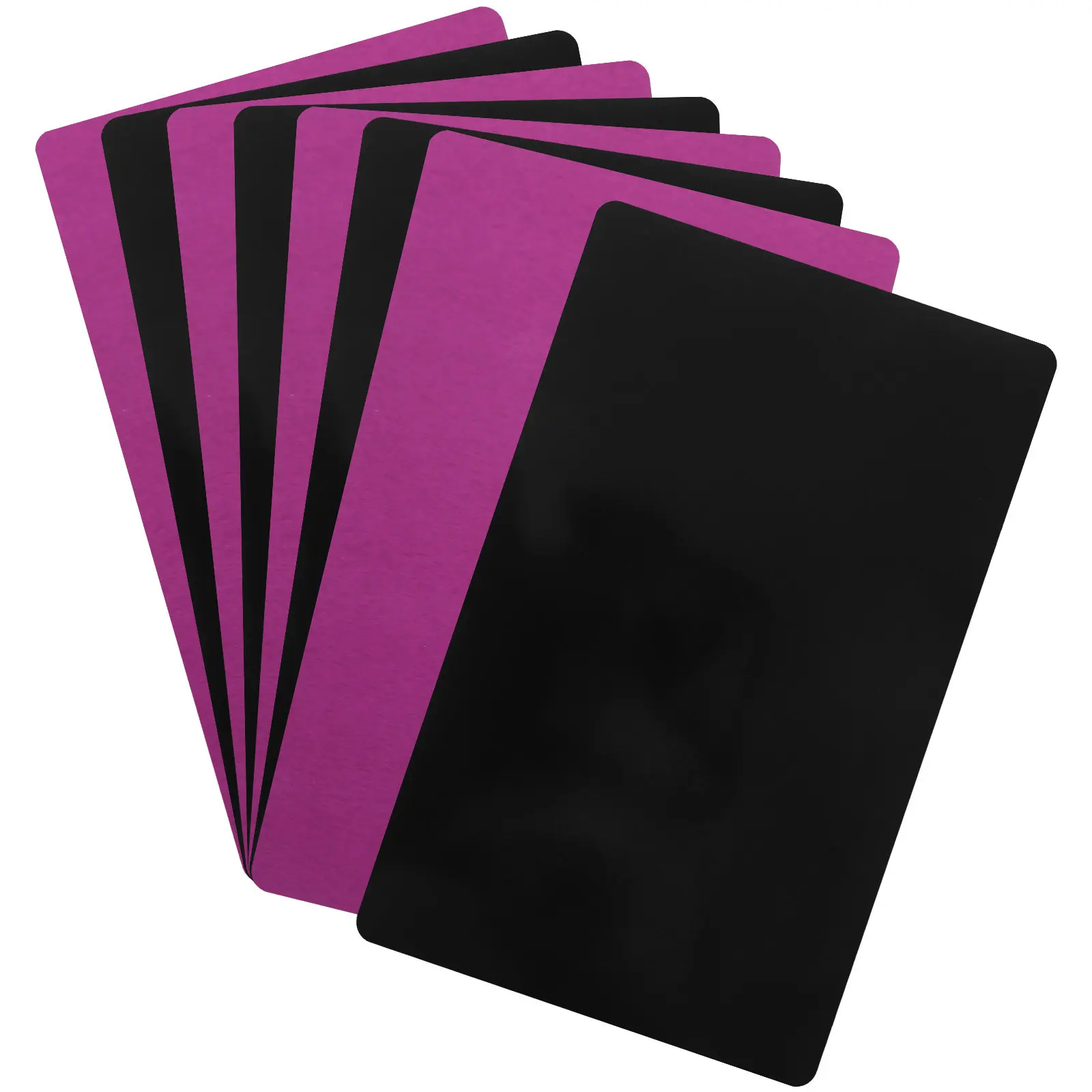 

8Pcs Blank Metal Cards for Business Nameplate Engraving Sublimation DIY Metal Sign Luggage Tag Craft Use Strong Not Bend