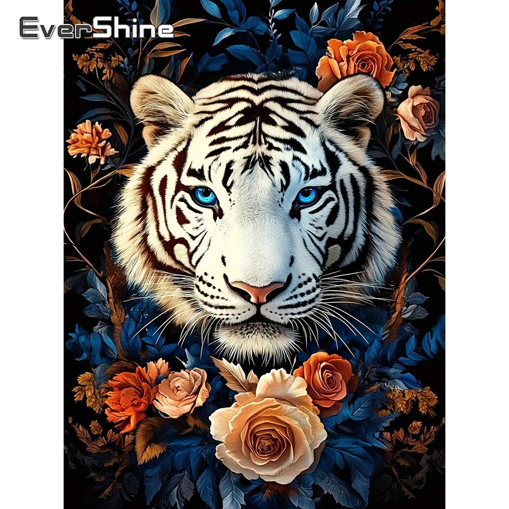 Evershine Diamant Stickerei Tiger Bild Von Strass Diamant Malerei Blume Mosaik Tier Neue Ankunft Wand Dekor