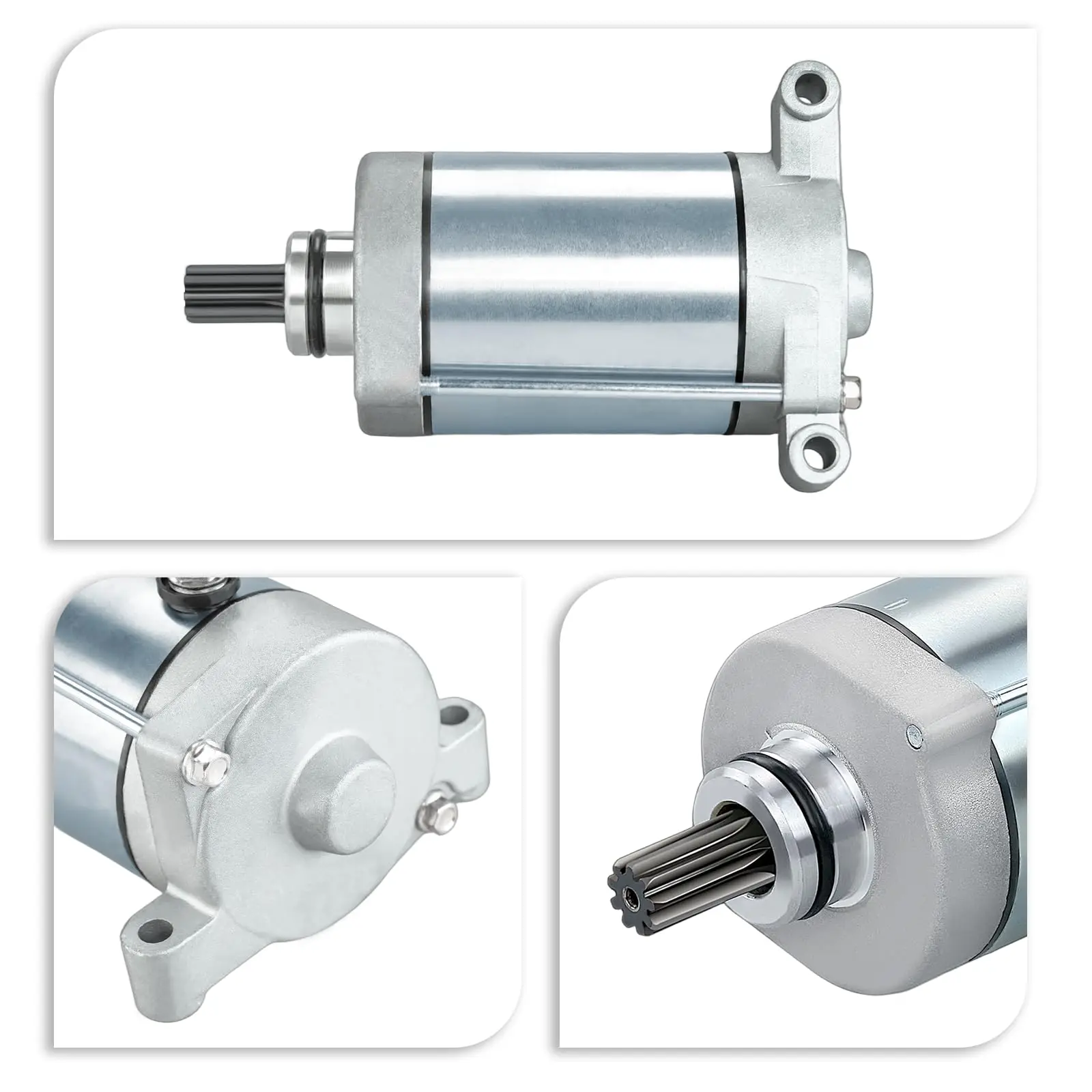 Motor de arranque para Yamaha Grizzly 400 450 600 660 Kodiak 400 450 Wolverine 450 Rhino 450 660 4WV-81800-00-00, 5KM-81890-00-00