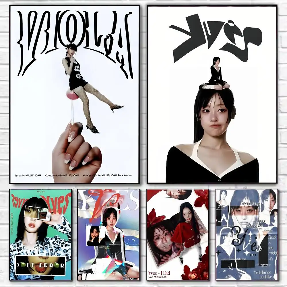 Singer Yves Loona Poster HD Art Decorative Wall Art Waterproof Home Décor for Living Room Bedroom Café Stylish Gift