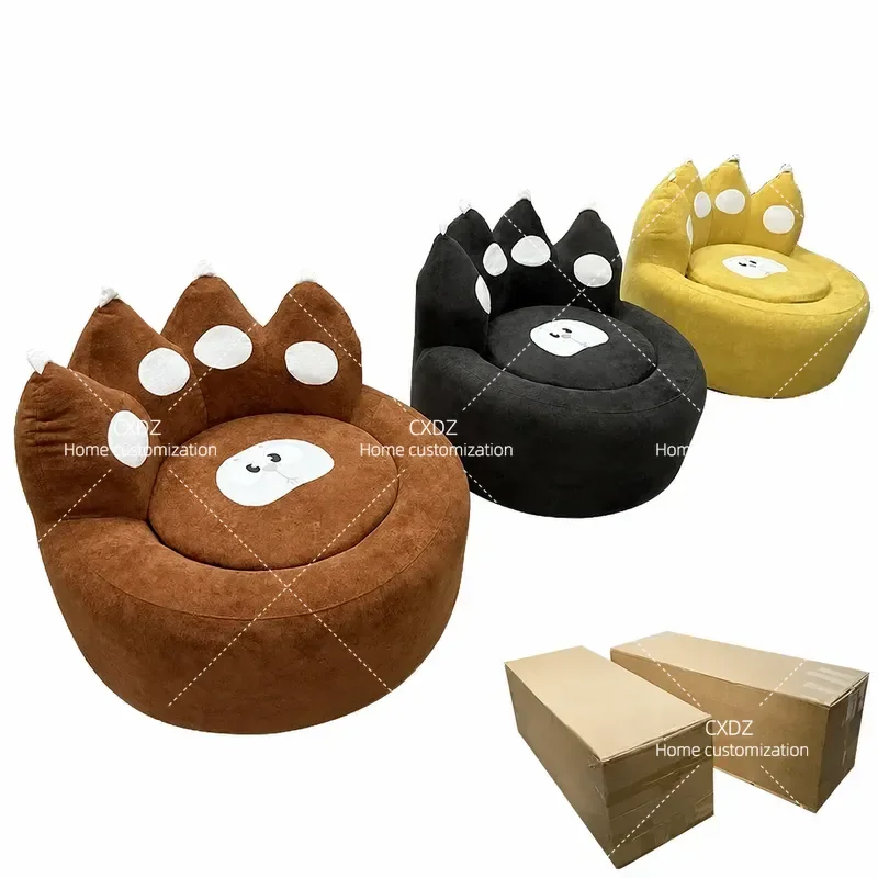 Compression Sofa Living Room Bedroom Lazy Single Chair Cat Claw Recliner Leisure Balcony Armchair