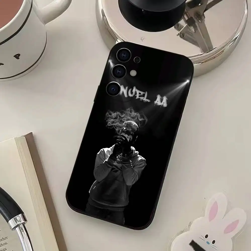 Funda de teléfono A-Anuel Rapper AA para Samsung S25,S24,S21,S22,S23,S30,Ultra,S20,Plus,funda negra de silicona suave