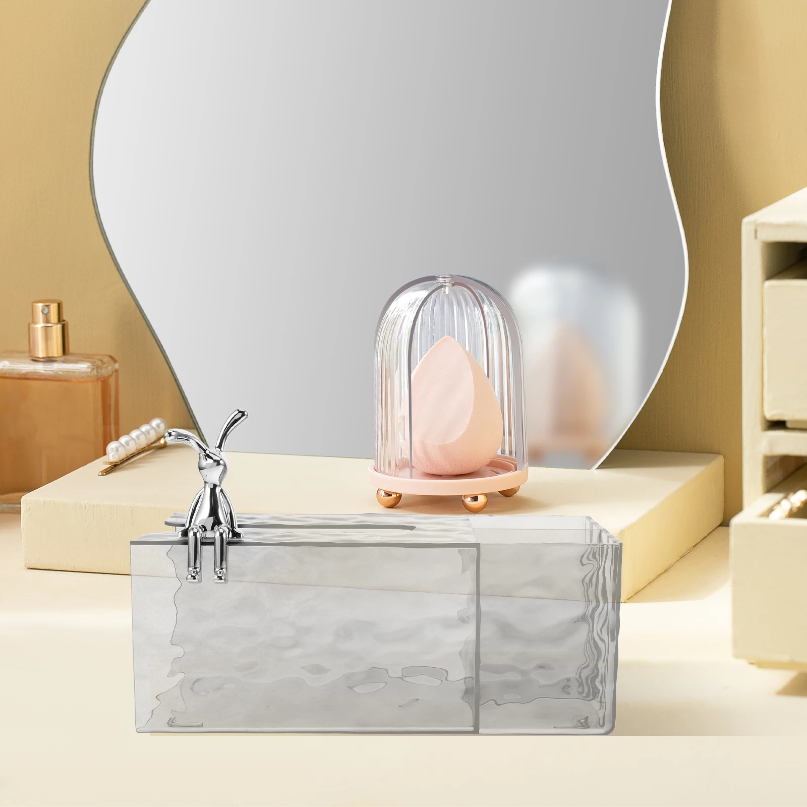 

Stylish Multifunctional Decorative Tissue Box Cover Storage For Remotes Portable Toilet Paper Holder Modern Room