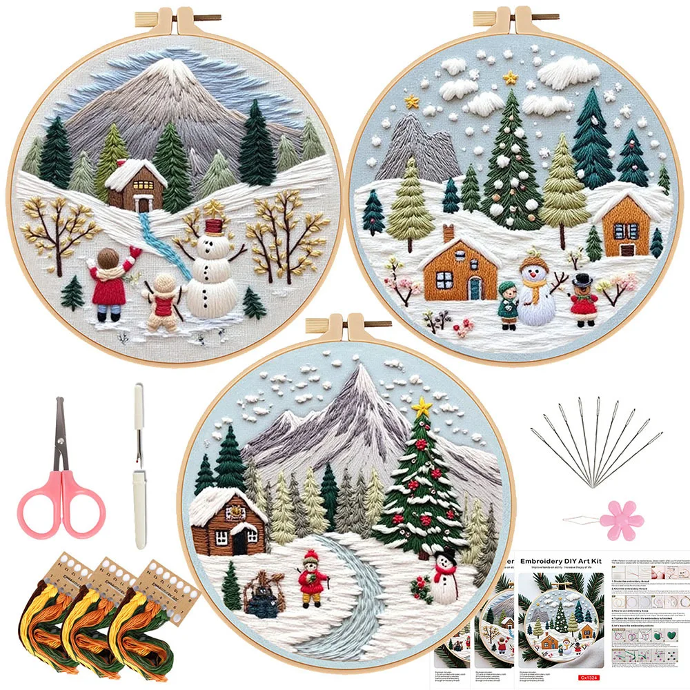 Christmas Embroidery Kit Set 2