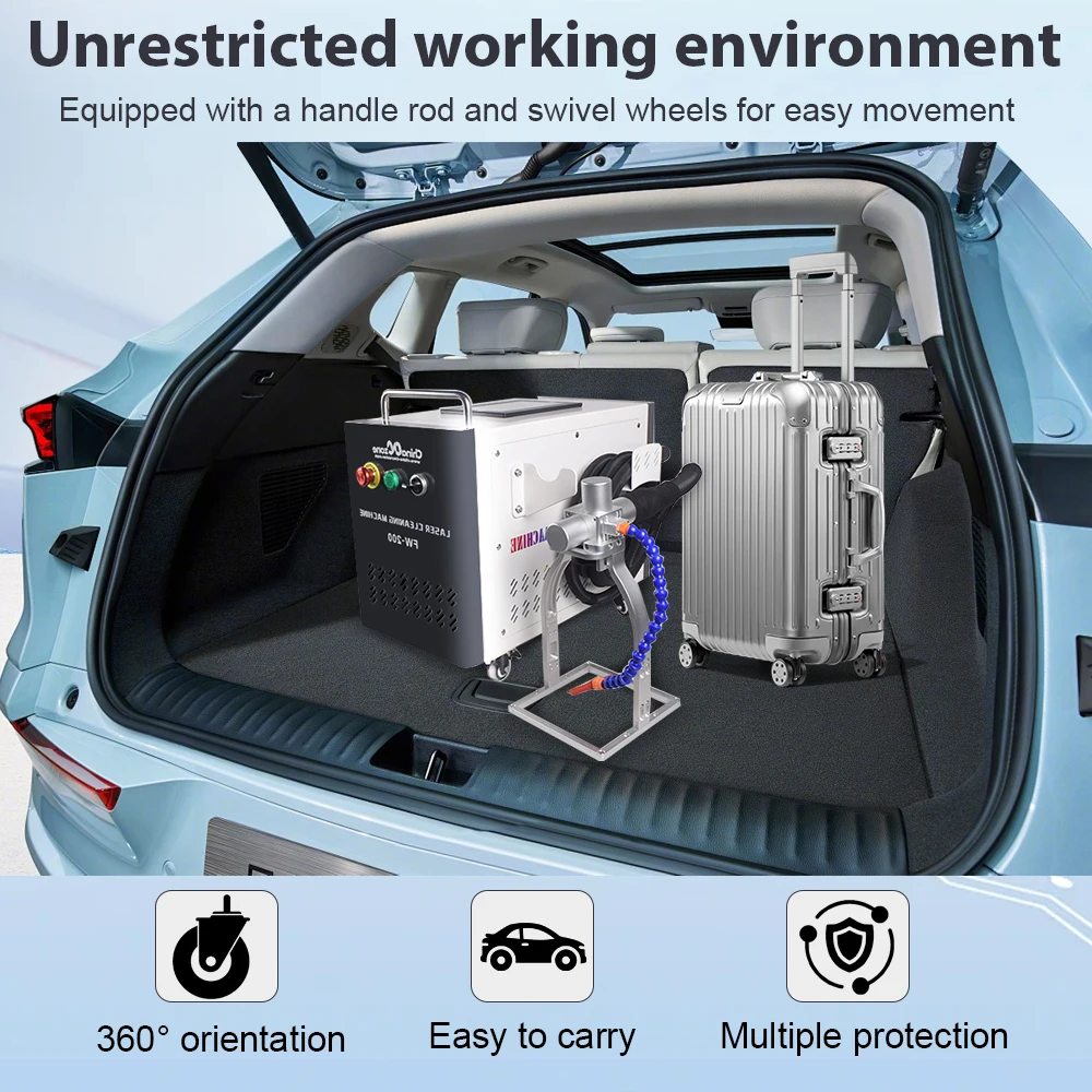 200W/300W Pulse Laser Cleaning Machine Coating Paint Rust Pulsed Laser Cleaner Rust/Oil/Paint Removal