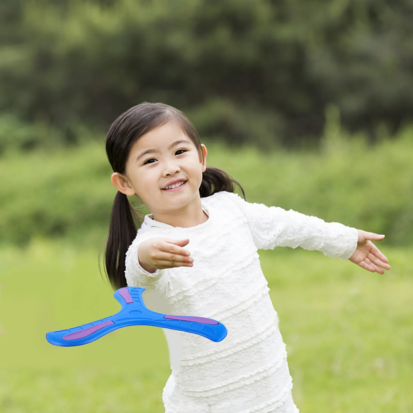 

Colorful Soft Three-Leaf Boomerang Easy Throw Outdoor Sports Flying Disc for Kids Family Recreation Catch and Play