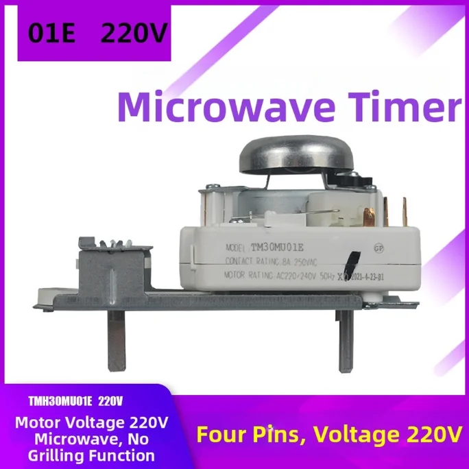 Mecanismo de temporizador para forno de micro-ondas GALANZ TM30MU01E 220V com motor projetado para micro-ondas convencionais