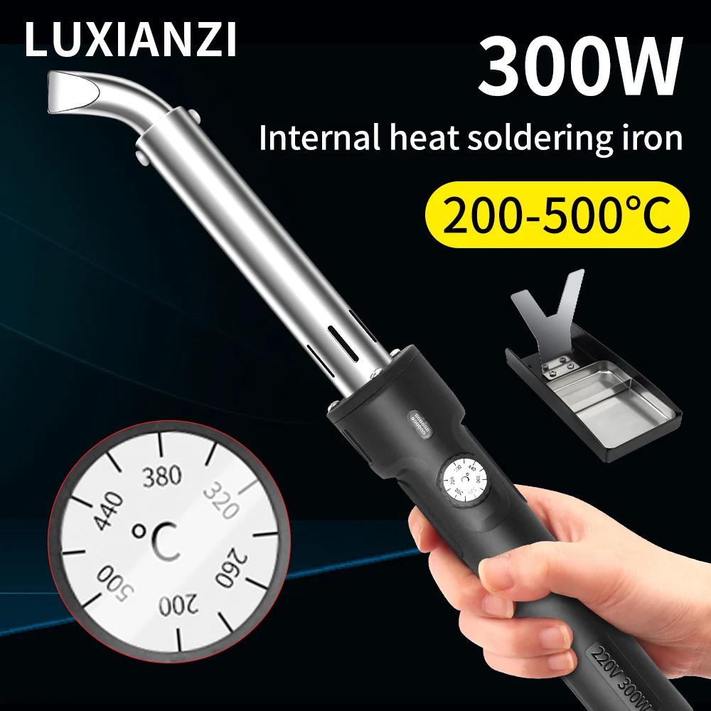 

LUXIANZI 300W Electric Soldering Iron High-Power Fast Heating Adjustable Temperature External Heated Welding Solder Repair Tool