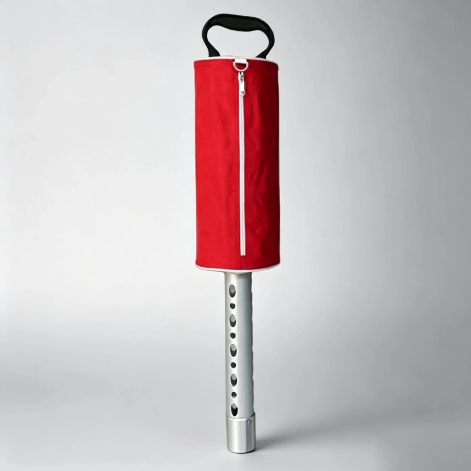 Handheld Golf Ball Retriever Carrying Handle Golf Ball Retriever Sports Gear Zippered Cylindrical - view 2