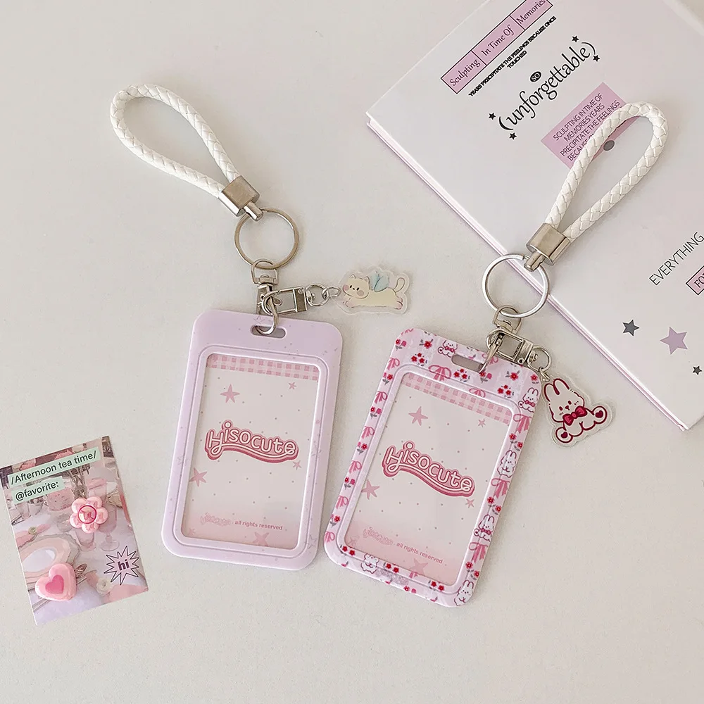 Tempat Kartu Foto Hewan Kartun Lucu Gaya INS, Tempat Kartu Pelindung Sertifikat Kartu Sekolah Siswa Gaya Korea, Gantungan Tempat Kartu