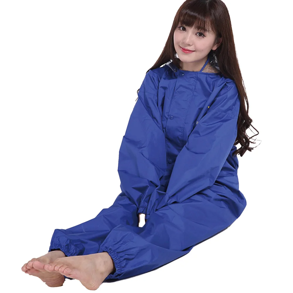 Waterproof Kids Adults Rain Suit with Hood One Piece Baby Raincoat for Boys Girls Children Women Men - Rainwear for All Seasons