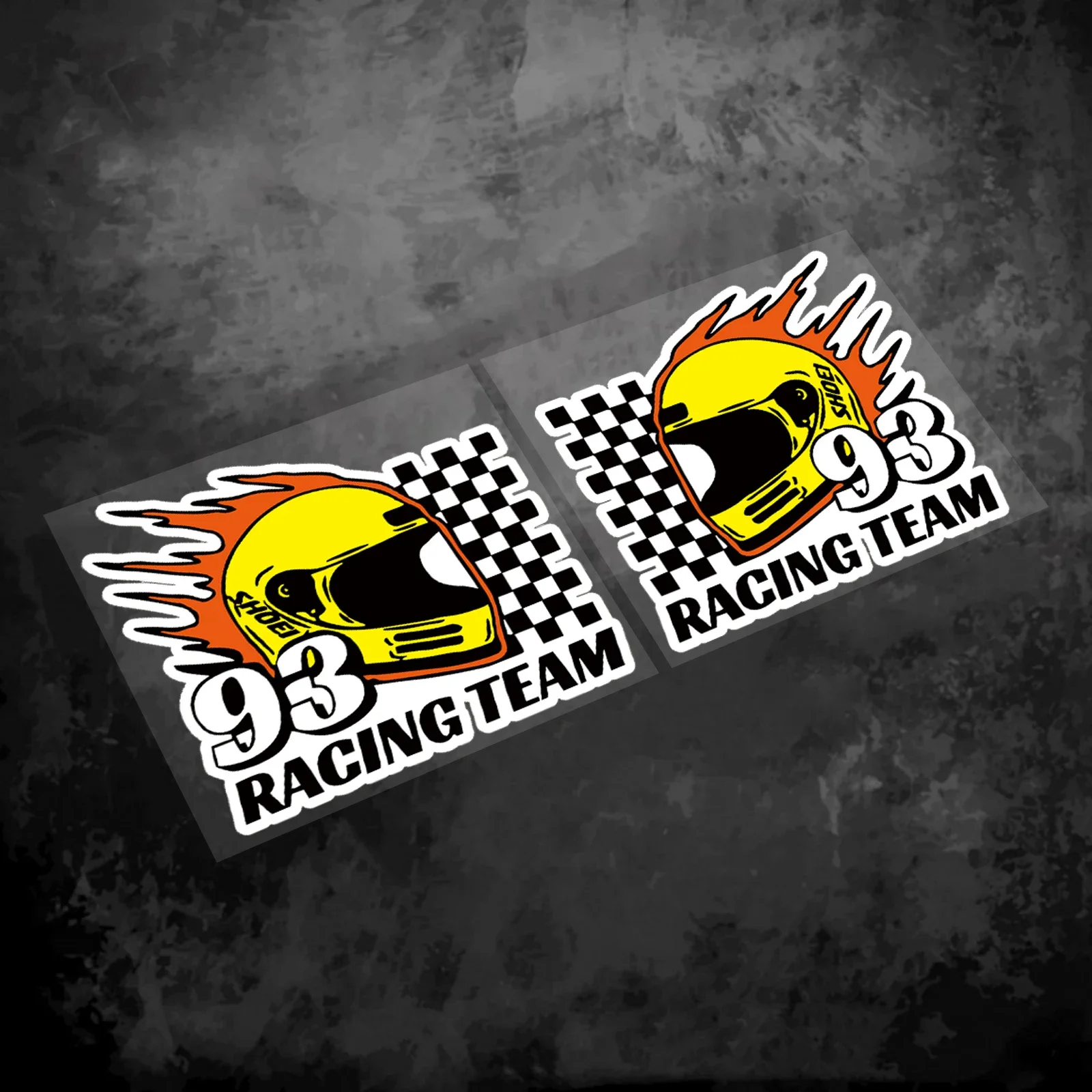 

Водонепроницаемые автомобильные наклейки с логотипом фильма для ветрового стекла автомобиля и шлема для мотокросса 93 Moto Racing Team