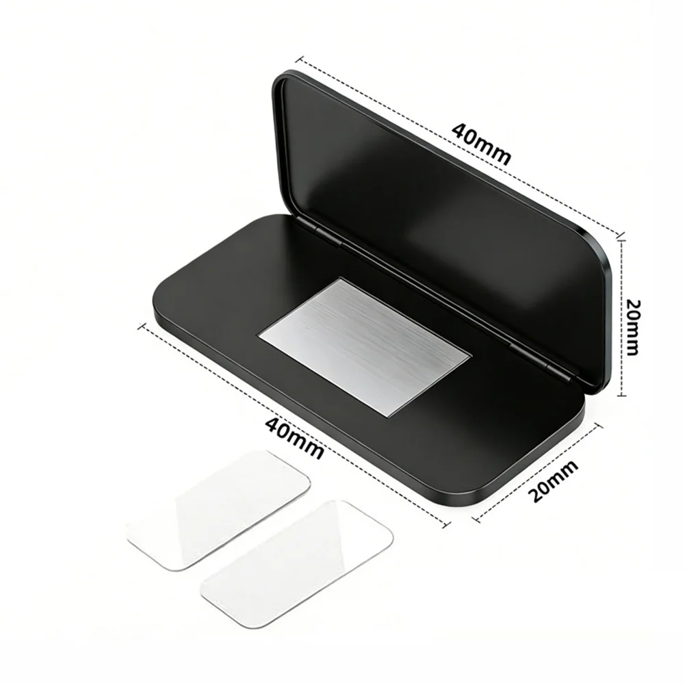 

Stainless Steel Magnetic Catcher Set 6pcs for Cabinet Doors For Sliding Panels and Drawers Ultra Slim 40x20mm Black Silver