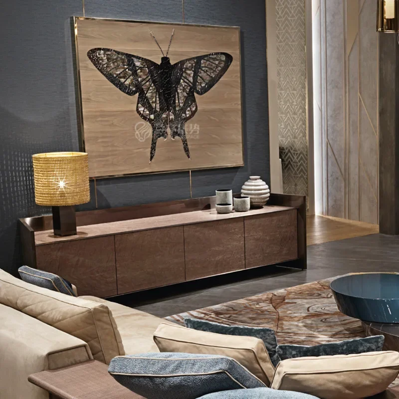 غرفة المعيشة غرفة الطعام اللوحة الزخرفية خلفية أريكة الفن اللوحة نادي الفندق