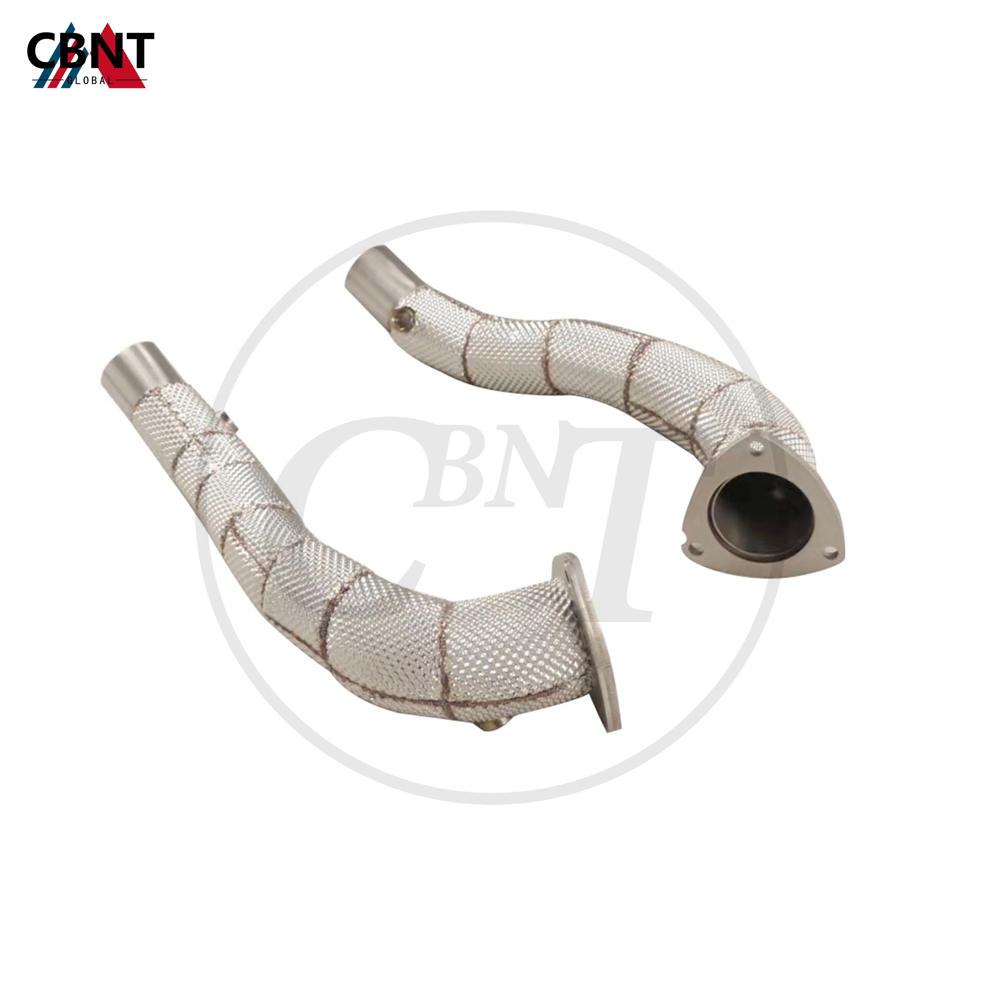 

CBNT for Ferrari California T 4.3L Exhaust Header with Catalytic Converter SS304 Tuning Downpipe Exhaust-pipe with Heat Shield