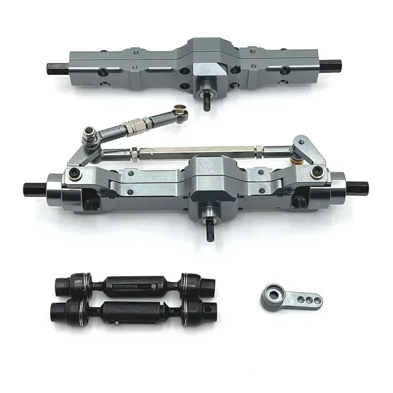 WPL 1/10 C74 1/16 C14 C24 C34 C54 B14 B24 eje trasero delantero de Metal y eje de transmisión conjunto de brazo Servo RC piezas de mejora de coche Accesorios