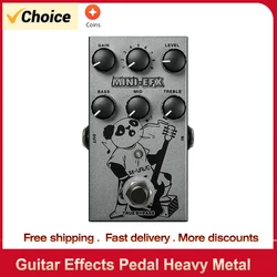 M-VAVE Electric Effects Pedal Heavy Metal Electric Guitar Overload Distortion Effector 3section EQ Adjuster British Guitar Pedal