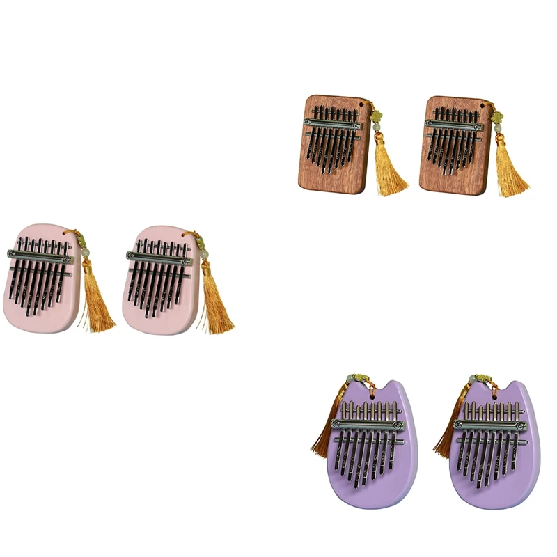 8-Tone Sapele Water Drop Medium Kalimba Portable Five-Finger Piano Suitable For Beginners Finger Piano Instrument