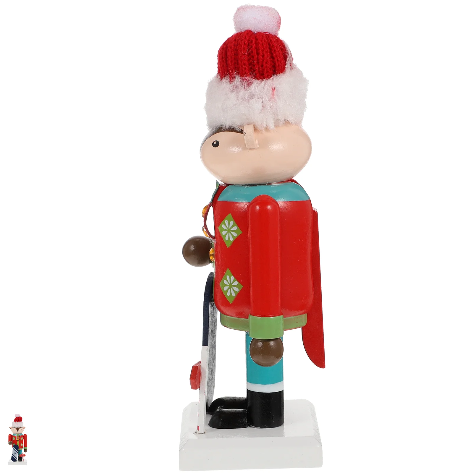 Creative Cartoon Animal Element Nutcracker Ornament Delicate Desktop Wooden Nutcracker Decoration