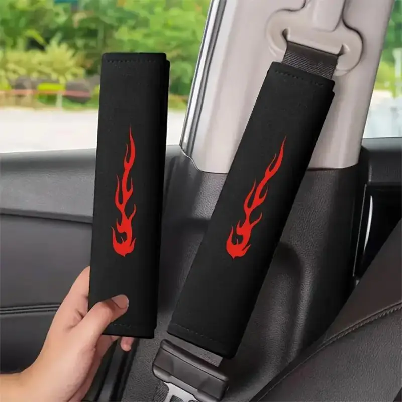 1/2 Pcs Car Seat Belt Shoulder Pads Thickened Anti-choking Protection Soft Shoulder Pads For Driver And Passenger