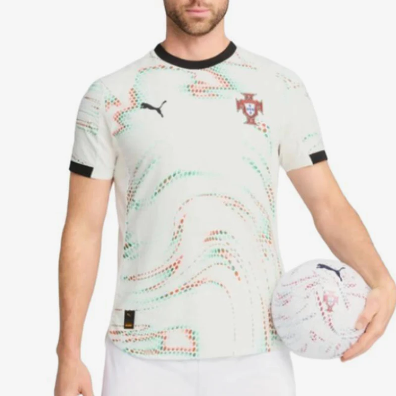 

Мужская дышащая рубашка с короткими рукавами Puma, подлинная Португалия, выездная игровая версия 780769-04