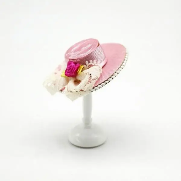 2-6pack Miniature Hat with Stand Textile Miniature Hat Stand European-Style for