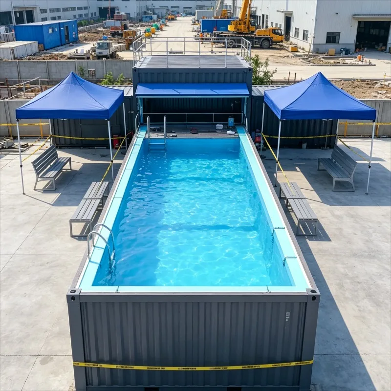 Customized Modular Container Pool, Quick Assembly System, Backyard Above Ground Pool, Summer Family