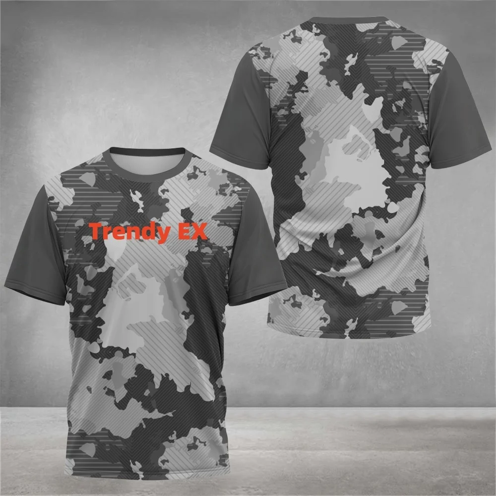 

2025 Summer Quick Dry Oversized Men's Tee Outdoor Hiking Camping Lightweight Quick Dry Sports Short Sleeve T Shirt Summer Camise