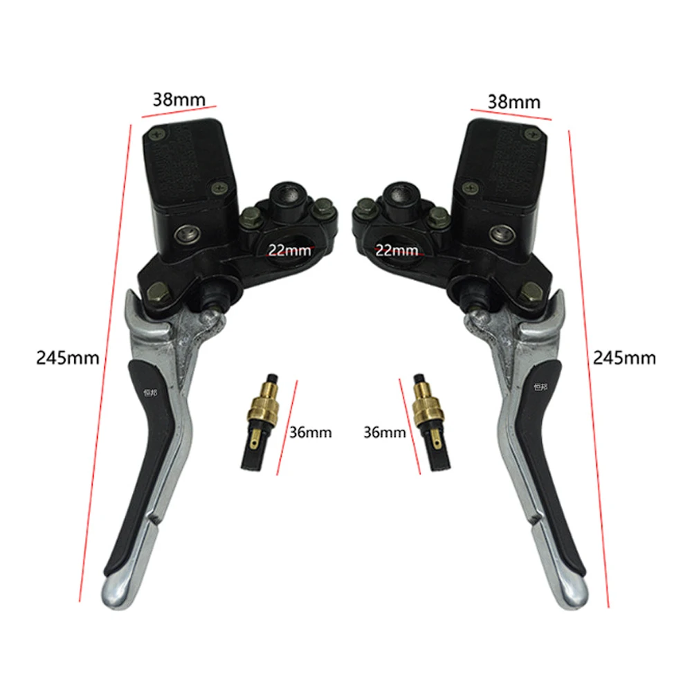Pair Motorcycle Left Right Brake Handle Lever with Oil Can Aluminum Alloy CNC Replacement for  YQ50 Aerox 1997 2013