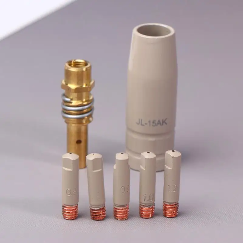 3PCS/Pack, MB-15Ak Mig Coating Ceramic Non-stick Welding Slag Conductive Protective Nozzle European Shielded Accessorie