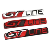 For Peugeot GT Line Logo 308 508 Rear Boot Tailgate Emblem Side Fender Badge Decals 3008 5008 Renault KIA Stickers Stinger