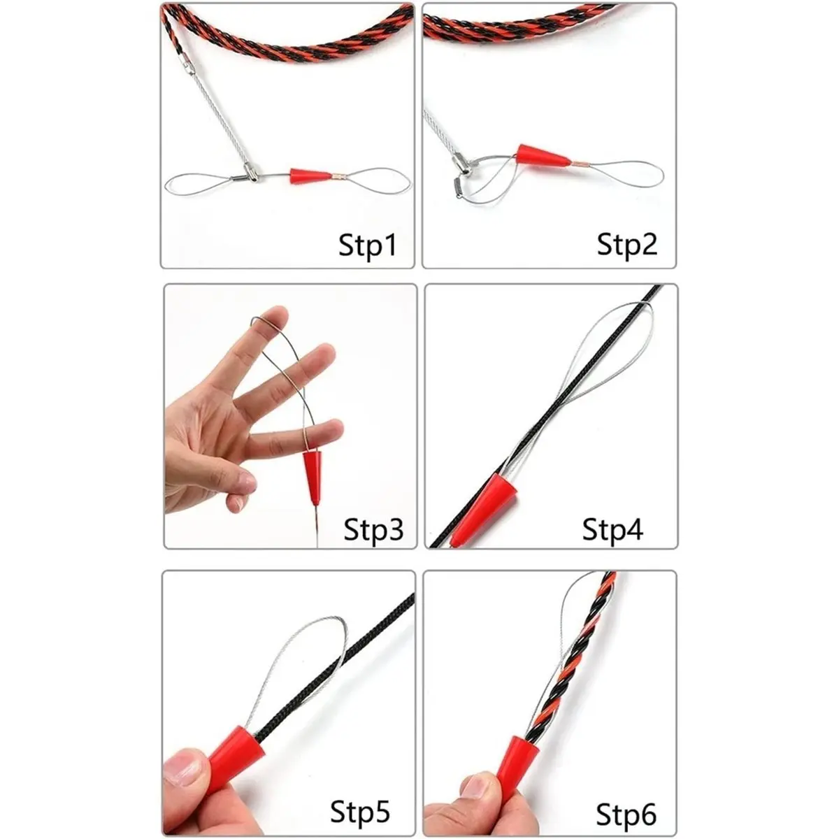 100ft Electrical Fish Tape Cable Puller,Ffor Electricians,Electrical Cable Pulling Fish Tape,Through Wall Conduit Wiring