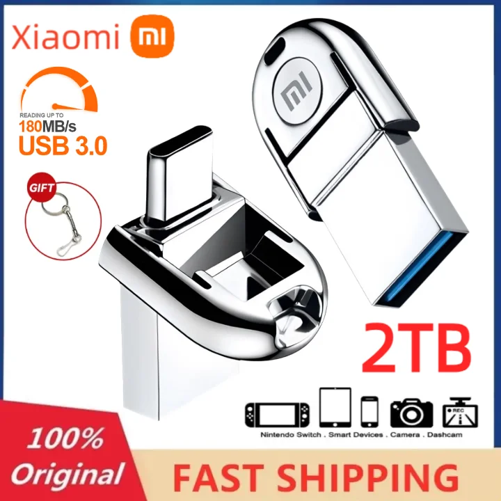 Xiaomi Metal OTG 2 IN 1 Type C Pen Drive 128GB 2tb Usb Memory Stick 512GB 256GB 128GB Cle Usb Cle محرك فلاش USB Memoria Usb