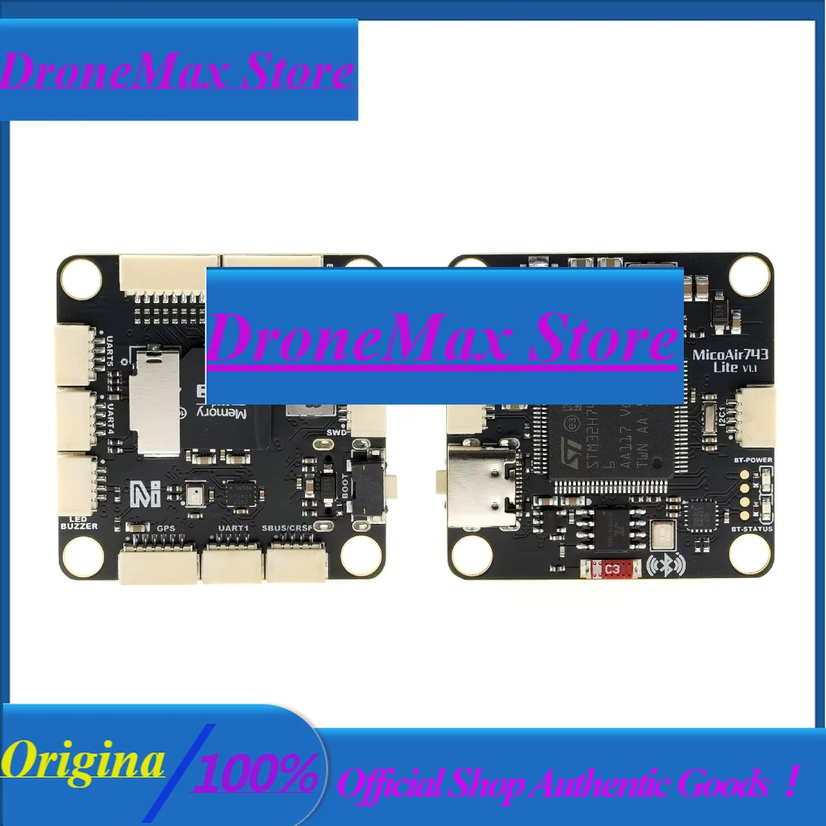 DroMaMicoAir H743 Lite ICM45686 30.5×30.5 2-6S 50A Flight Stack BlueTooth Telemetry